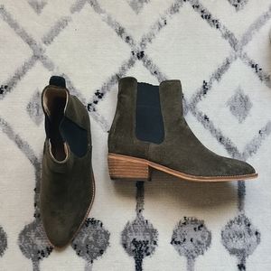 Olive Green Chelsea Boots